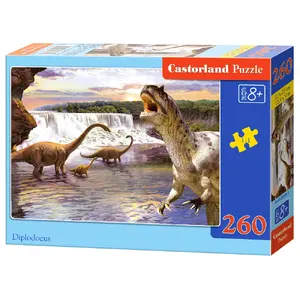 Пазл Castorland Diplodocus 260 шт — Динозавры, 260 деталей, ширина 320 мм