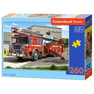 Jigsaw Puzzle Castorland Fire Engine 260 pcs — 320 mm Width, Vehicles, Age 9+