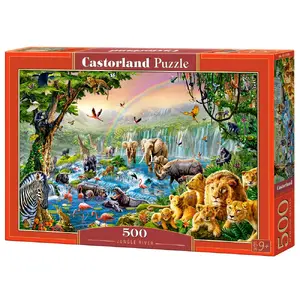 Пазл Castorland Jungle River 500 элементов — тема «Фауна», ширина 470 мм, для детей от 9 лет