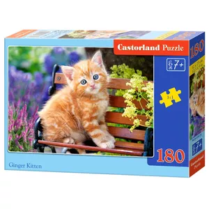 Jigsaw puzzle Castorland Ginger Kitten 180 pieces — 320 mm width, fauna, age 7+
