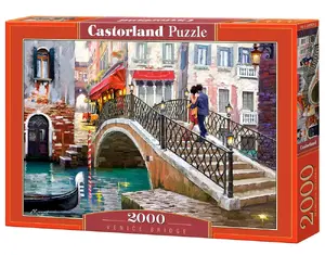 Jigsaw puzzle Castorland Venice Bridge 2000 pieces, city motif, 920 mm width, ages 9+