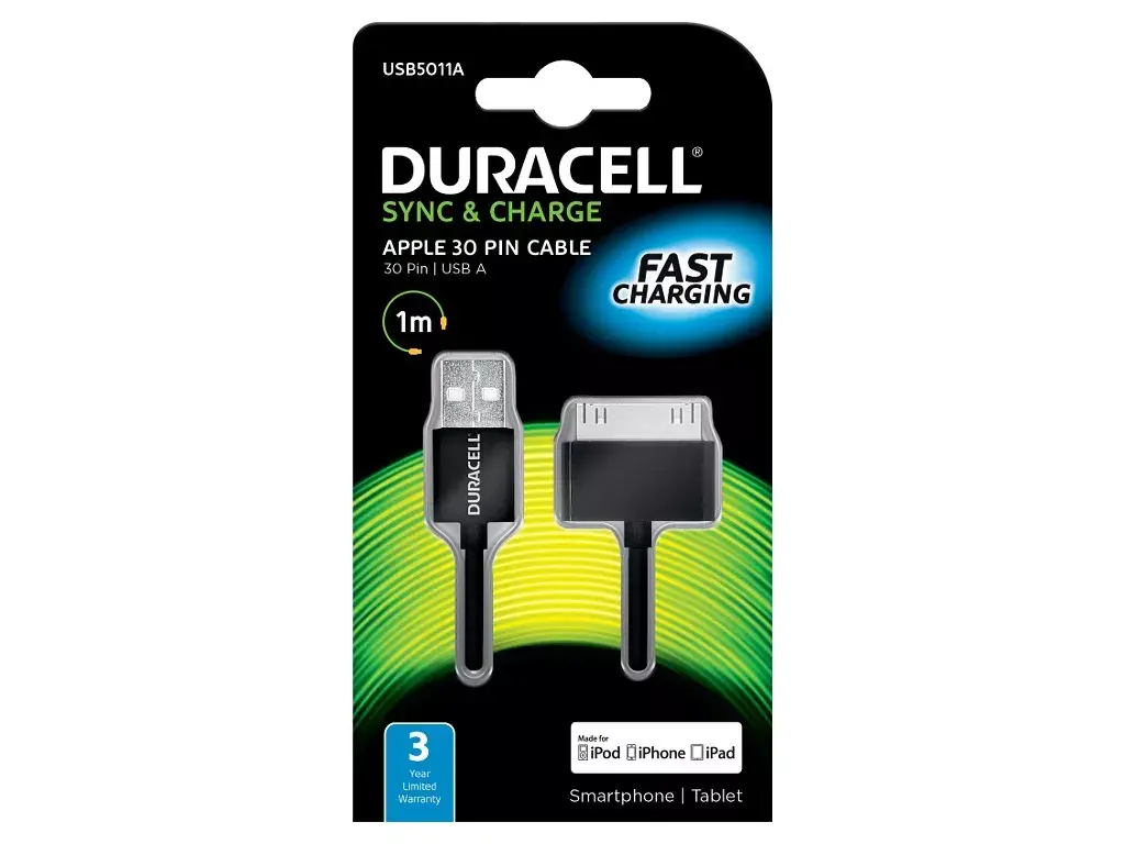 Кабель Sync/Charge Duracell USB5011A Photo 2