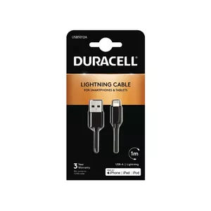 Duracell Sync/Charge Cable USB to Lightning 1 m — Black