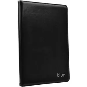 Blun UNT Universāls Eko ādas sāniski atverams maks ar stendu Tablet PC līdz 10" displēju Melns