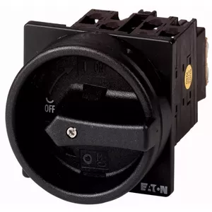 Поворотный переключатель Eaton T0-2-1/EA/SVB-SW, 3 полюса, 20А, черный