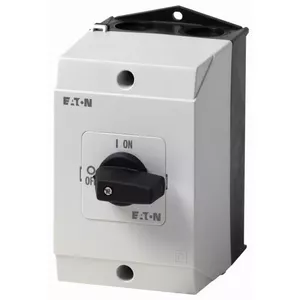 Переключатель Eaton T0-2-1/I1, 3 полюса, 20А, 690В, черный/серый