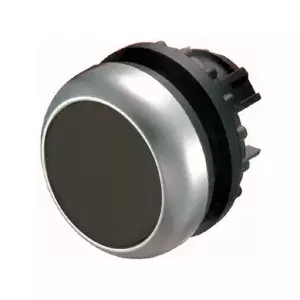 Кнопка Eaton M22-DR-S, черная, плоская