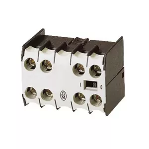 Eaton 04DILE Auxiliary Contact Module 4-Pole Black and White