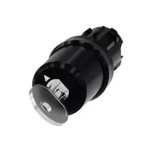 Siemens SIRIUS ACT 3SU1000-5BF01-0AA0 Key-Operated Switch, Plastic Front Ring, Black, 1 x 90°