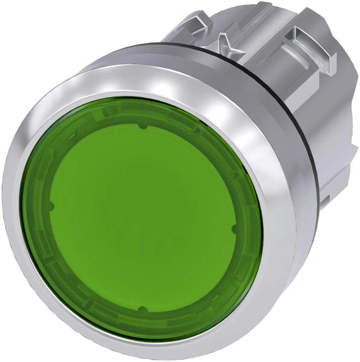 Siemens Izgaismota spiedpoga 3SU1051-0AB40-0AA0 Zaļš 22mm