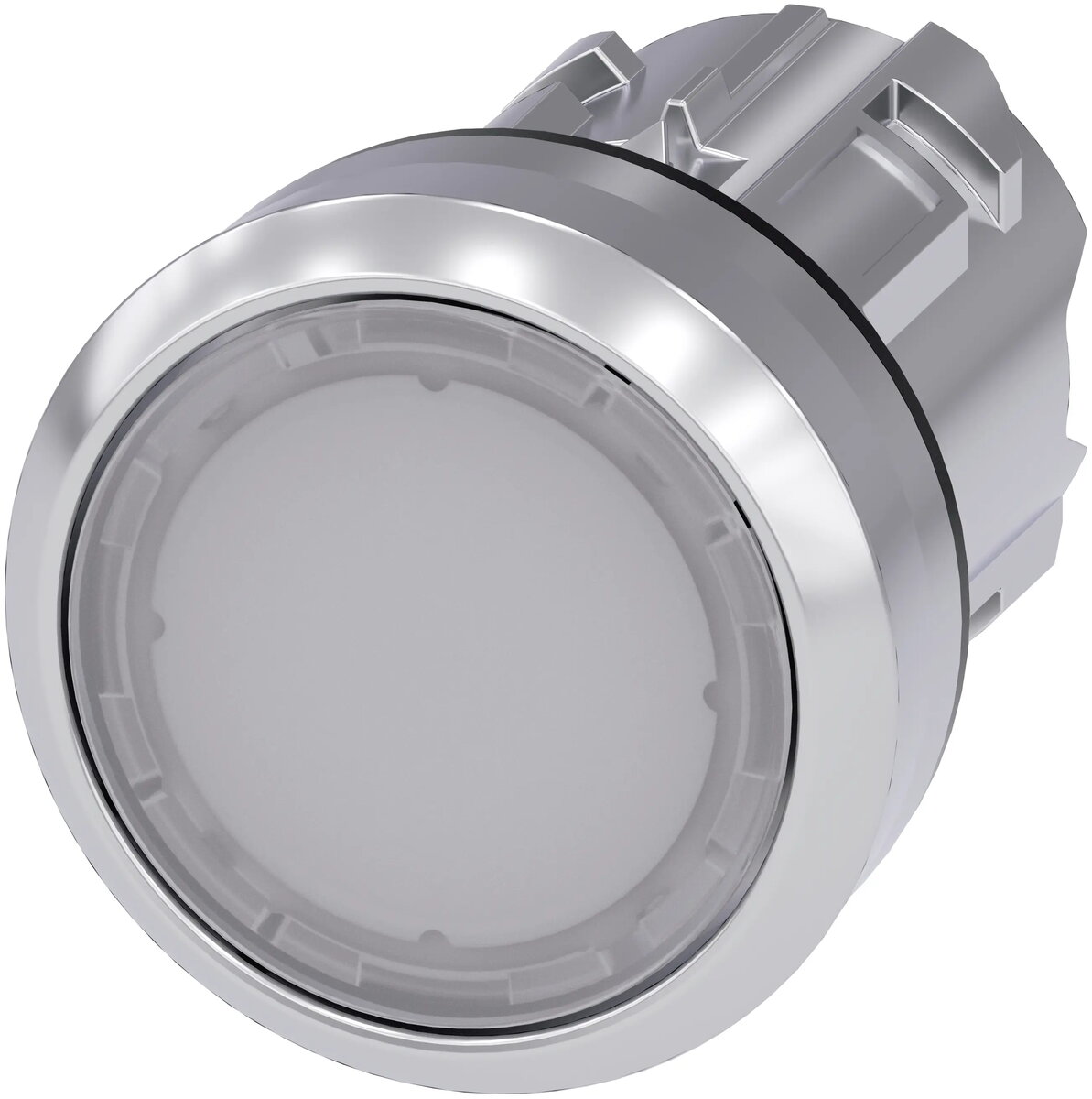 Siemens Gaismas spiedpoga 3SU1051-0AB60-0AA0 balta metāls