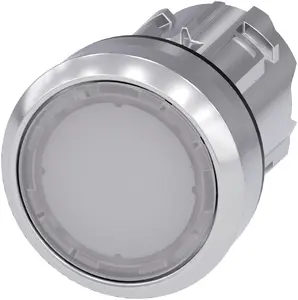 Siemens Illuminated Pushbutton 3SU1051-0AB60-0AA0 White Metal Plastic IP66 IP67 IP69 IP69K Sirius ACT