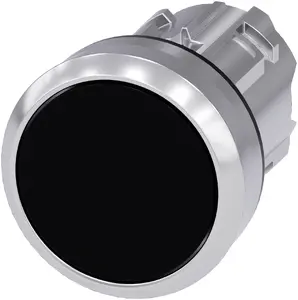 Siemens Sirius ACT Spiedpoga 22mm melna metāla atgriezeniska IP69K
