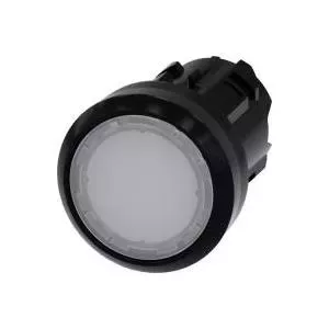 Кнопка Siemens SIRIUS ACT 3SU1001-0AB60-0AA0, плоская, с подсветкой, белый пластиковый фронтальный элемент