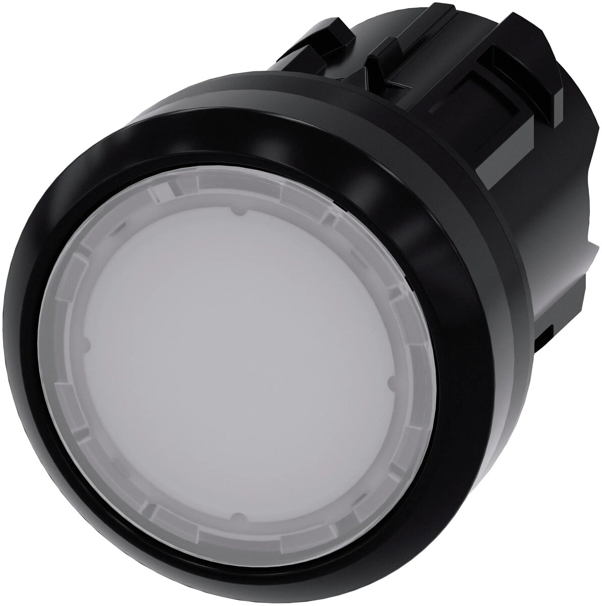 Siemens Apgaismojama spiedpoga 3SU1001-0AB60-0AA0 balta plastmasas