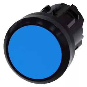 Siemens 3SU1000-0AB50-0AA0 Pushbutton Actuator, 22mm Round, Plastic, Blue