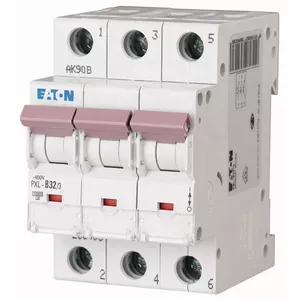 Автоматический выключатель Eaton PXL-B32/3, 3-полюсный, 32А, тип B