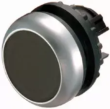 Eaton M22-D-S Pushbutton, Black, Plastic Housing