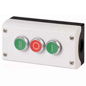 Eaton M22-I3-M1 3-Hole Push-Button Control Station, Grey
