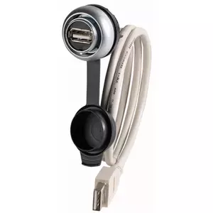 Eaton M22-USB-SA USB A Socket-Outlet, USB 2.0, IP65, 5V 0.9A