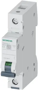 Siemens 5SL6103-7 automātiskais slēdzis 1P 3A 6kA Photo 1