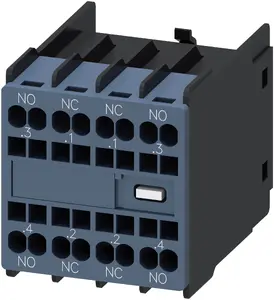 Siemens 3RH2911-2FA22 auxiliary contact with front mounting 2 NO and 2 NC contacts