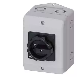 Главный выключатель Siemens 3LD2064-1GP51, 3 полюса, 16А, 690В, черный