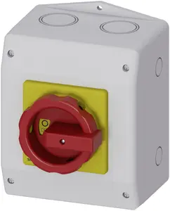 Siemens 3LD Rotary Switch Disconnector 3P 63 A 22000 W Wired Yellow Red Grey