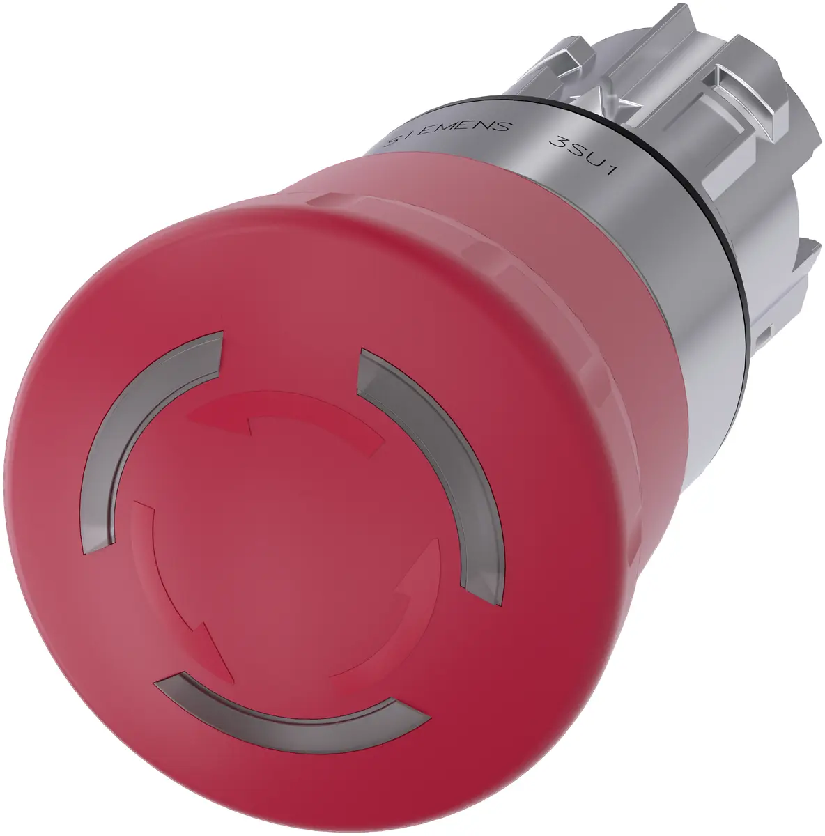 Siemens Izgaismota avārijas sēņveida poga 40mm