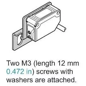 Mounting Bracket Panasonic MSCX25 — Montagewinkel for MSCX Series