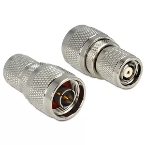 Koaksiālais savienotājs DELOCK 88857 RP-TNC, niķelētas kontakti, sudraba, 20×20×37.3 mm