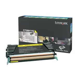 Тонер-картридж Lexmark C736H1YG жёлтый, лазерный, 10 000 страниц, 1 шт.