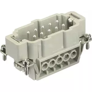 Connector Harting Han E 10+ PE insert with screws — 1 pc, model 09 33 010 2601