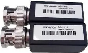 Hikvision DS-1H18 BNC to RJ45 LAN Balun Security Camera Accessory in Black with Wired Connectivity