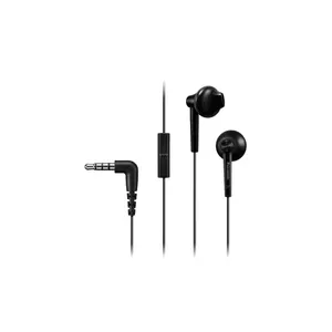 Vadu austiņu komplekts iejūtīgi Panasonic RP-TCM55E — 10–24000 Hz, kabelis 1,2 m, 14 g, melna