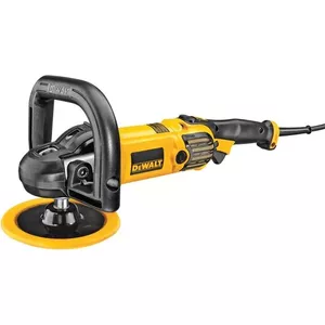 Роторная полировальная машина для авто DeWalt DWP849X-QS, 1250 Вт, 600–3500 об/мин, подошва 18 см, 3 кг