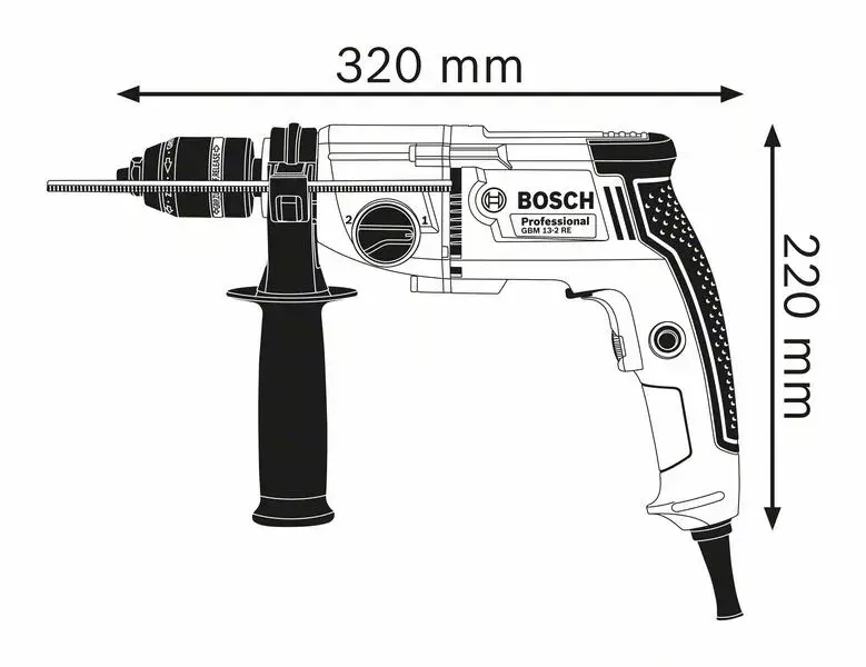 Drill Bosch 0 601 1B2 002, 06011B2002 Photo 2