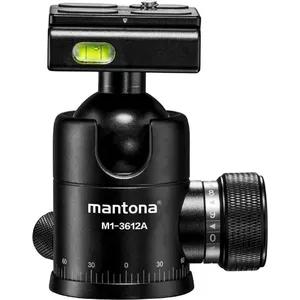Tripod Ball Head Mantona Onyx 12 21459 with 3/8" Mount and Quick Release Plate