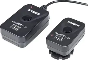 Remote Flash Trigger KAISER 7016 — wired/wireless compatibility, simple trigger for external studio and speedlight flashes