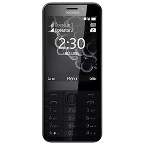 Microsoft 230 Dual Sim 7,11 cm (2.8") 91,8 g Melns, Sudrabs Tālrunis ar papildiespējām