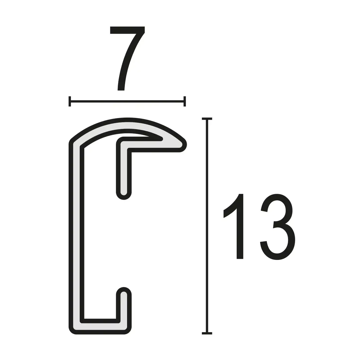 Vienkārša attēlu rāmī ZEP AL1S4 Photo 3
