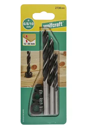 Twist drill bit set Wolfcraft 2730000 Ø6/8/10 mm Photo 3