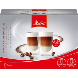 Glass Coffee Carafe Melitta 212910, set of 2, 300 ml, translucent