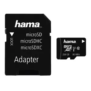 Hama 256GB MicroSDXC UHS-I Class 10 Memory Card with 80 MB/s Read Speed