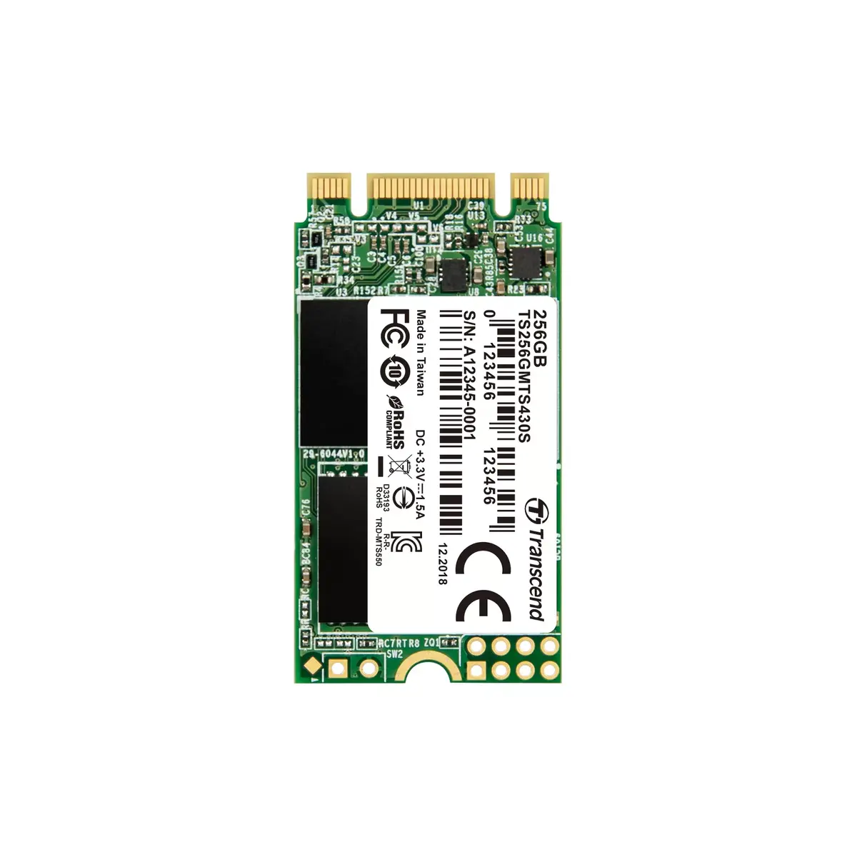 SSD Transcend 256GB TS256GMTS430S Photo 2