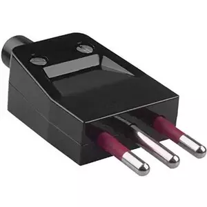 Bachmann 910.174 Schuko kontaktdakša, plastmasa, 250V, IP20, melna