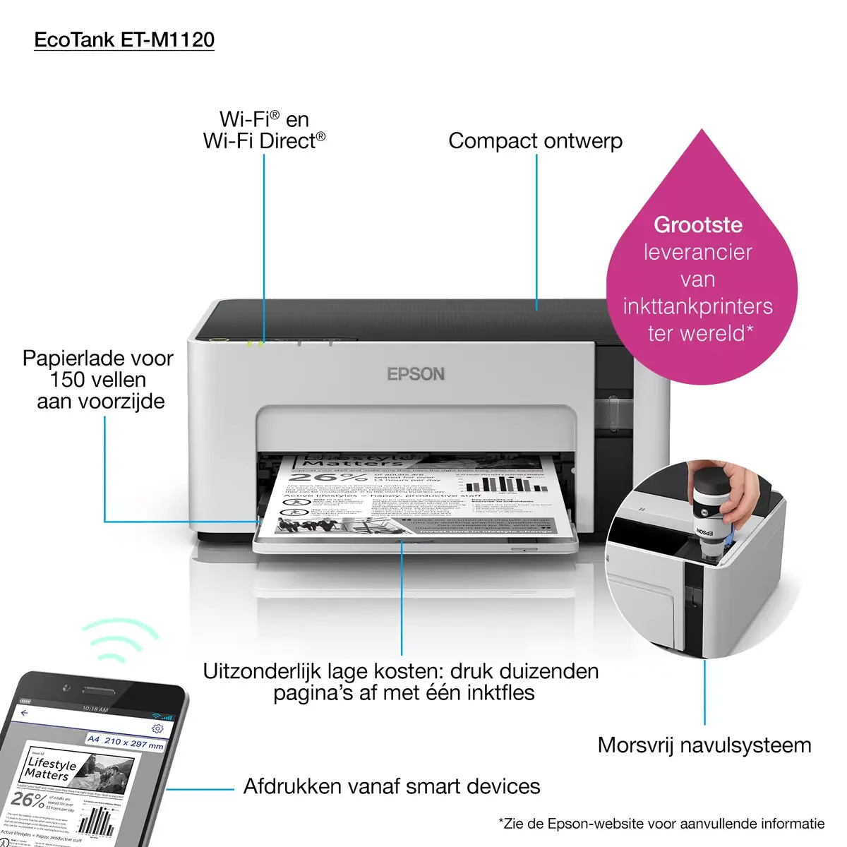 Epson EcoTank ET-M1120 inkjet printer Photo 12