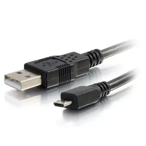 C2G 2m USB 2.0 cable USB A to Micro-USB B male to male black 480 Mbit/s