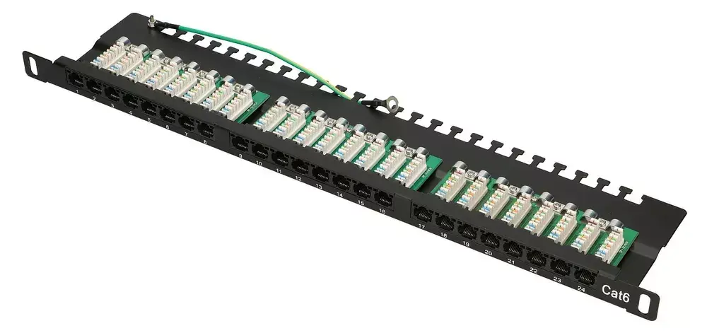 Pārejas panelis Extralink CAT6 UTP 0.5U 24 porti Photo 5
