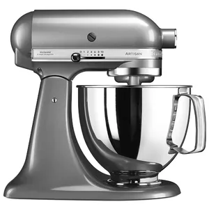 Кухонный миксер KITCHENAID 5KSM125ECU — 300 Вт, чаша 4.8 л из нержавеющей стали, 10 скоростей, серебристый
